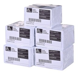 Karty plastikowe Zebra PVC Premier białe 0,762mm 500szt 104523-111