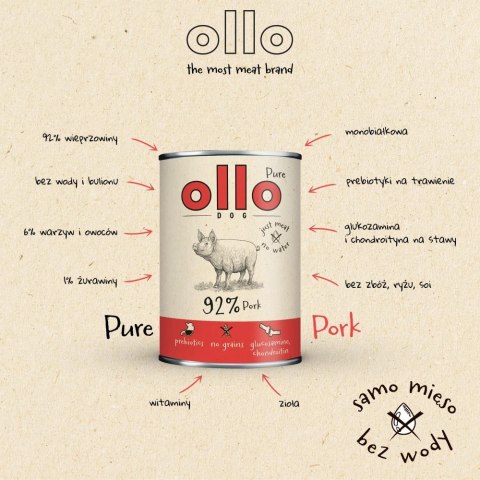 Ollo Pure Wieprzowina 850g Ollo Pure Wieprzowina 850g