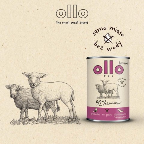 Ollo Umami Jagniecina i Wołowina 850g Ollo Umami Jagniecina i Wołowina 850g