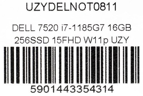 DELL LATITUDE 7520 i7-1185G7 16GB 256SSD 15,6" FHD Win11pro + zasilacz UŻYWANY DELL LATITUDE 7520 i7-1185G7 16GB 256SSD 15,6" FHD Win11pro + zasilacz UŻYWANY