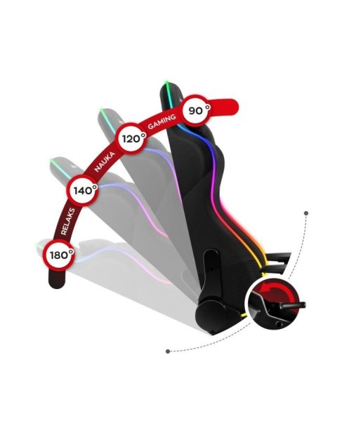 Fotel gamingowy Huzaro Force 6.3 RGB Mesh Fotel gamingowy Huzaro Force 6.3 RGB Mesh