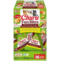 INABA CAT FUN BITES CHICKEN & PUMPKIN 8x12g (96g)