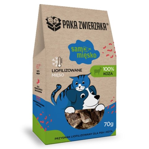 Paka Zwierzaka Samo Mięsko koza przysmak 70g Paka Zwierzaka Samo Mięsko koza przysmak 70g