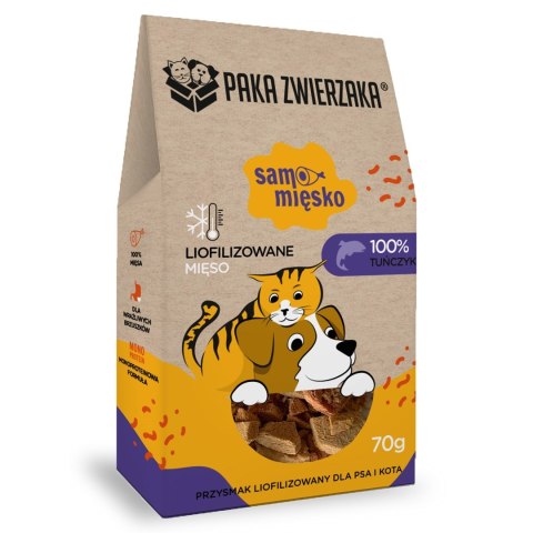 Paka Zwierzaka Samo Mięsko tuńczyk przysmak 70g Paka Zwierzaka Samo Mięsko tuńczyk przysmak 70g