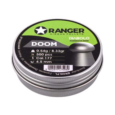 Śrut 4,5 mm RANGER Diabolo Professional Doom grzybek 500 szt. 0,54 g Śrut 4,5 mm RANGER Diabolo Professional Doom grzybek 500 szt. 0,54 g