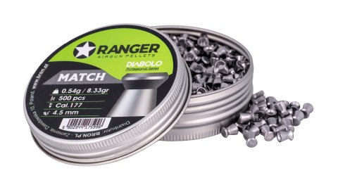 Śrut 4,5 mm RANGER Diabolo Professional Match płaski 500 szt. 0,54 g Śrut 4,5 mm RANGER Diabolo Professional Match płaski 500 szt. 0,54 g