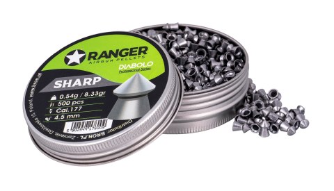 Śrut 4,5 mm RANGER Diabolo Professional Sharp szpic 500 szt. 0,54 g Śrut 4,5 mm RANGER Diabolo Professional Sharp szpic 500 szt. 0,54 g