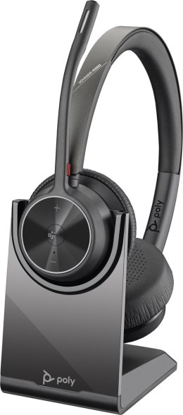 Zestaw słuchawkowy Bluetooth Poly Voyager 4320 MS Teams Certified USB-C Headset with charge stand +BT700 dongle 77Z32AA