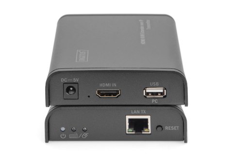 DIGITUS PRZEDŁUŻACZ (EXTENDER) KVM HDMI+USB 120M PO CAT.5E UTP/IP 1080P FHD 60HZ AUDIO (ZESTAW) DS-55202 DIGITUS PRZEDŁUŻACZ (EXTENDER) KVM HDMI+USB 120M PO CAT.5E UTP/IP 1080P FHD 60HZ AUDIO (ZESTAW) DS-55202