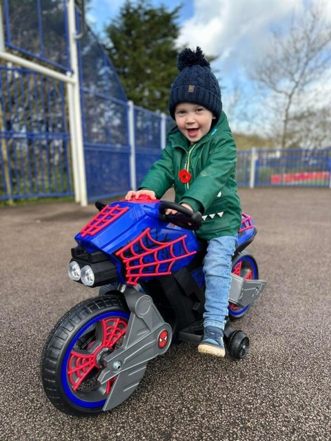 Jeździk elektryczny dla dzieci Motocykl Spider-Man Huffy 17345W Jeździk elektryczny dla dzieci Motocykl Spider-Man Huffy 17345W