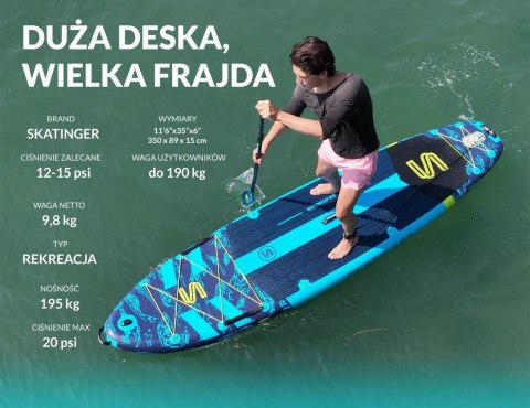 Deska SUP SKATINGER Asiaticus 350x89x15 cm Yoga Deska SUP SKATINGER Asiaticus 350x89x15 cm Yoga