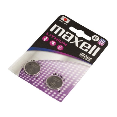 MAXELL Bateria litowa LITHIUM CR2025 2 szt. 3V MAXELL Bateria litowa LITHIUM CR2025 2 szt. 3V