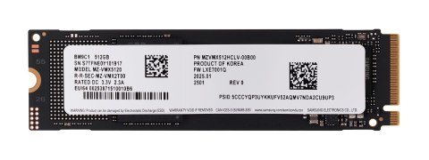 Dysk SSD Samsung BM9C1 512GB NVMe M.2 2280 MZVMX512HCLV-00B00 Dysk SSD Samsung BM9C1 512GB NVMe M.2 2280 MZVMX512HCLV-00B00