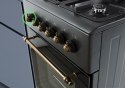 Kuchnia gazowo-elektryczna Retro Designe MPM-56-KRM-13 czarna