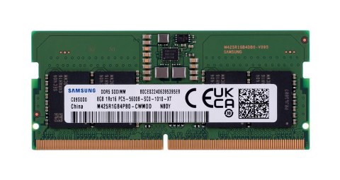 Samsung SO-DIMM 8GB DDR5 1Rx16 5600MHz PC5-44800 M425R1GB4BB0-CWM Samsung SO-DIMM 8GB DDR5 1Rx16 5600MHz PC5-44800 M425R1GB4BB0-CWM