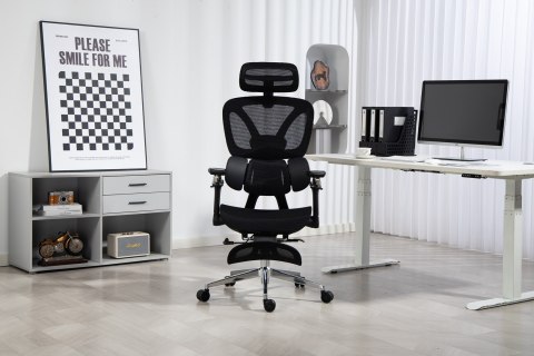 Ergonomiczny fotel biurowy ACTIVEJET YK848 czarny