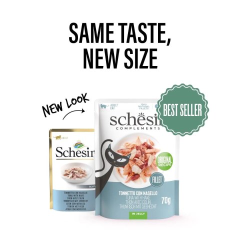 SCHESIR Adult Tuńczyk z morszczukiem 70g SCHESIR Adult Tuńczyk z morszczukiem 70g