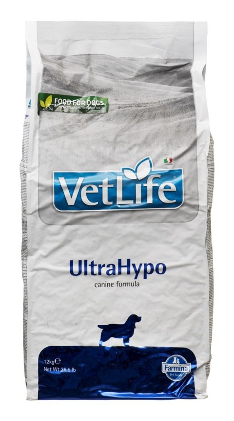 Farmina Vet Life Ultrahypo Dog sucha karma dla psa 12kg (WYPRZEDAŻ)