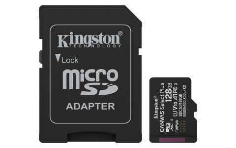 KINGSTON microSDXC 128GB Canvas Select Plus 3 + ADP KINGSTON microSDXC 128GB Canvas Select Plus 3 + ADP