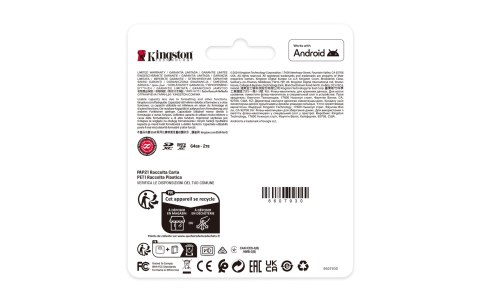 KINGSTON microSDXC 128GB Canvas Select Plus Gen3 KINGSTON microSDXC 128GB Canvas Select Plus Gen3