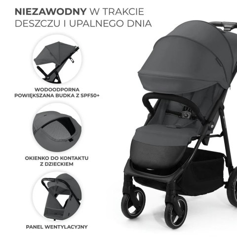 Kinderkraft wózek spacerowyTRIG 3 GRANITE GREY Kinderkraft wózek spacerowyTRIG 3 GRANITE GREY
