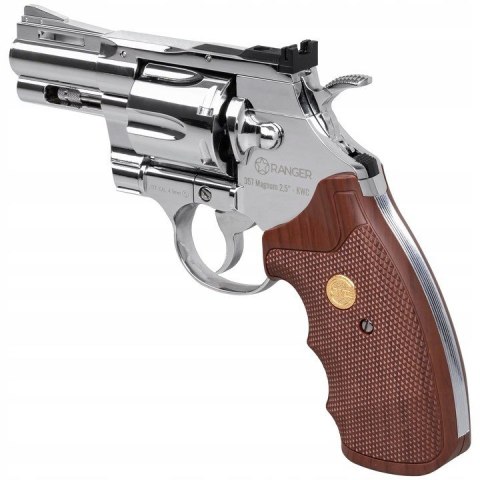 Rewolwer wiatrówka RANGER Python 357 Magnum 2,5" chrom KWC kal. 4,5 BBs 6-strz. FULL METAL CO2 (AAKCMD661BZB) Rewolwer wiatrówka RANGER Python 357 Magnum 2,5" chrom KWC kal. 4,5 BBs 6-strz. FULL METAL CO2 (AAKCMD661BZB)