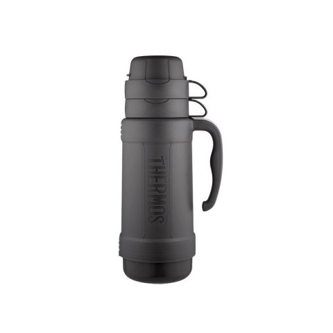 Termos szklany z dwoma kubkami 1l black 194530 THERMOS Termos szklany z dwoma kubkami 1l black 194530 THERMOS