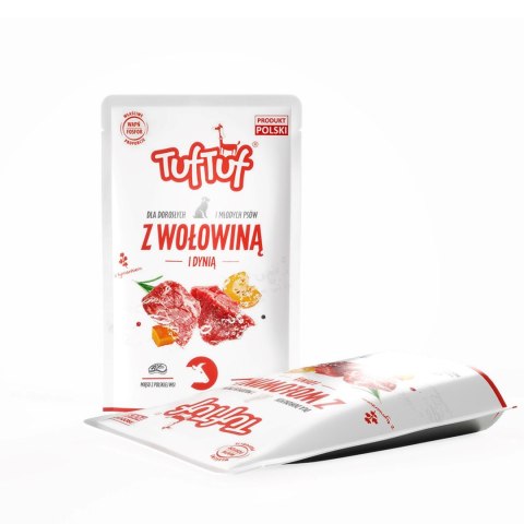 Tuf Tuf Saszetka mielonka z wołowiną dla psa 500g Tuf Tuf Saszetka mielonka z wołowiną dla psa 500g