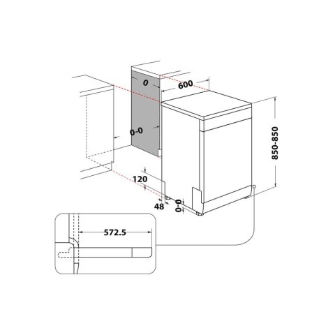 Zmywarka WHIRLPOOL WFC 3C26 PF X Zmywarka WHIRLPOOL WFC 3C26 PF X