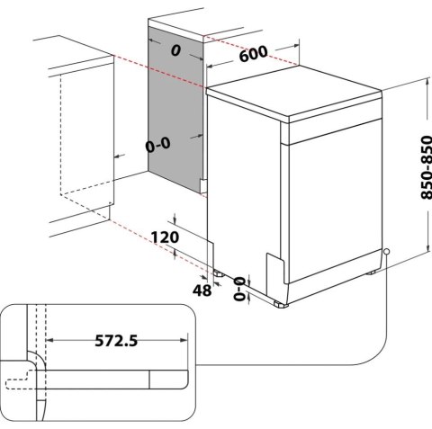 Zmywarka WHIRLPOOL WFC 3C26 PF X Zmywarka WHIRLPOOL WFC 3C26 PF X