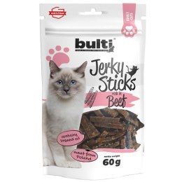 BULTI Jerky Sticks bogate w wołowinę przysmak dla kota 60g