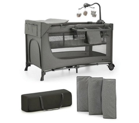 KinderKraft Łóżeczko turystyczne JOY 2 DARK GREY KinderKraft Łóżeczko turystyczne JOY 2 DARK GREY