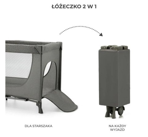 KinderKraft Łóżeczko turystyczne JOY 2 DARK GREY KinderKraft Łóżeczko turystyczne JOY 2 DARK GREY