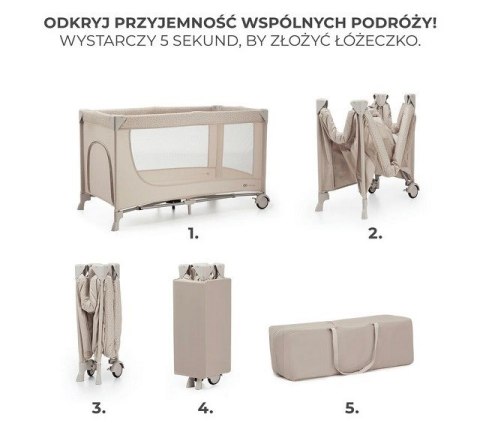 Kinderkraft Joy 2 łóżeczko turystyczne beżowy Kinderkraft Joy 2 łóżeczko turystyczne beżowy
