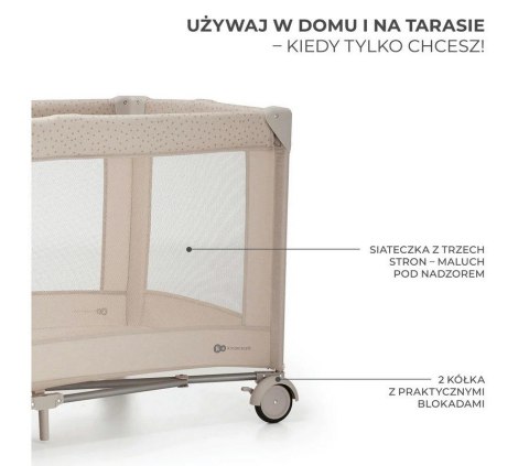 Kinderkraft Joy 2 łóżeczko turystyczne beżowy Kinderkraft Joy 2 łóżeczko turystyczne beżowy