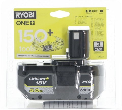 Akumulator RYOBI RB18L50 18V 5,0Ah Lithium+ One+ Akumulator RYOBI RB18L50 18V 5,0Ah Lithium+ One+