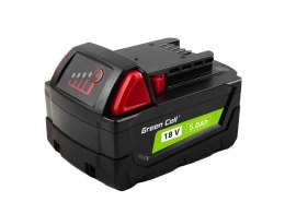 Green Cell Bateria do elektronarzędzi Milwaukee M18 18V 5Ah Akumulator zamiennik M18 B5 4932430483