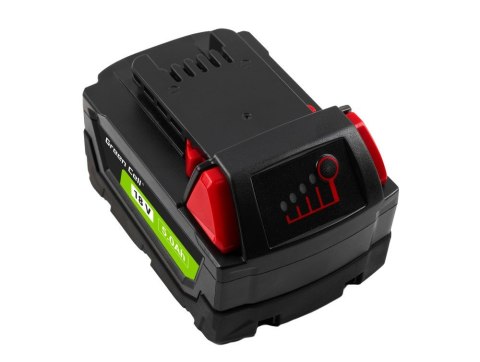 Green Cell Bateria do elektronarzędzi Milwaukee M18 18V 5Ah Akumulator zamiennik M18 B5 4932430483 Green Cell Bateria do elektronarzędzi Milwaukee M18 18V 5Ah Akumulator zamiennik M18 B5 4932430483