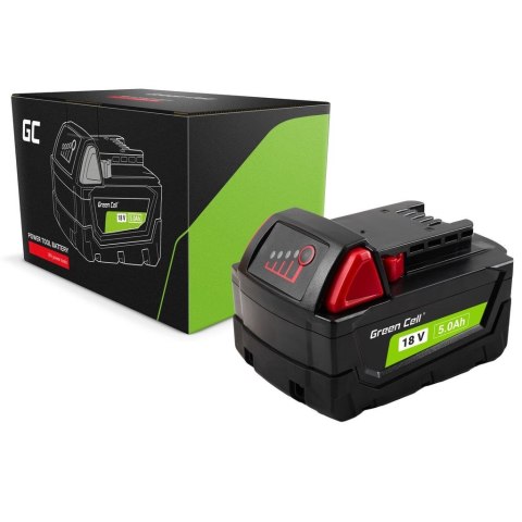 Green Cell Bateria do elektronarzędzi Milwaukee M18 18V 5Ah Akumulator zamiennik M18 B5 4932430483 Green Cell Bateria do elektronarzędzi Milwaukee M18 18V 5Ah Akumulator zamiennik M18 B5 4932430483