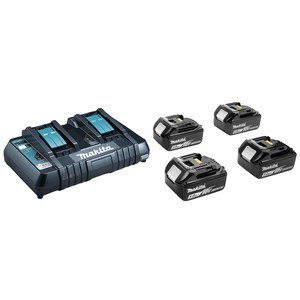 MAKITA ZESTAW ZASILAJĄCY 18V (BL1850Bx4+DC18RD) MAKPAC MAKITA ZESTAW ZASILAJĄCY 18V (BL1850Bx4+DC18RD) MAKPAC