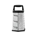 Resto Kitchenware 95413 ręczna tarka / spiralizer Tarka z pojemnikiem Czarny, Stal nierdzewna