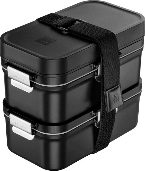 ZWILLING FRESH & SAVE 2 Próżniowe lunch boxy, czarny ZWILLING FRESH & SAVE 2 Próżniowe lunch boxy, czarny