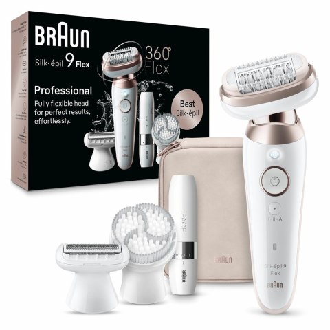 Braun Silk-épil 9 Flex 9-360 3D 40 pęset(y) Różowy, Biały Braun Silk-épil 9 Flex 9-360 3D 40 pęset(y) Różowy, Biały