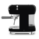 Ekspres do kawy Smeg z kolbą 50's Style Black ECF02BLEU