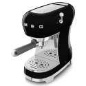 Ekspres do kawy Smeg z kolbą 50's Style Black ECF02BLEU