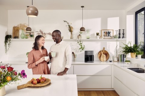 Frytkownica Panasonic NF-CC500SXE z wyświetlaczem LCD, 5 l, 1450 W, obudowa Cool touch