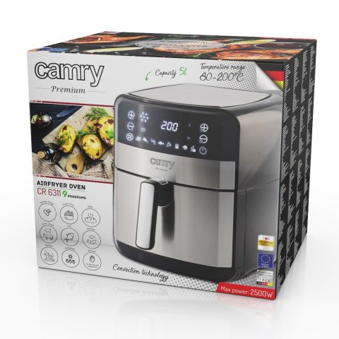 Frytkownica beztłuszczowa CAMRY CR 6311 Frytkownica beztłuszczowa CAMRY CR 6311