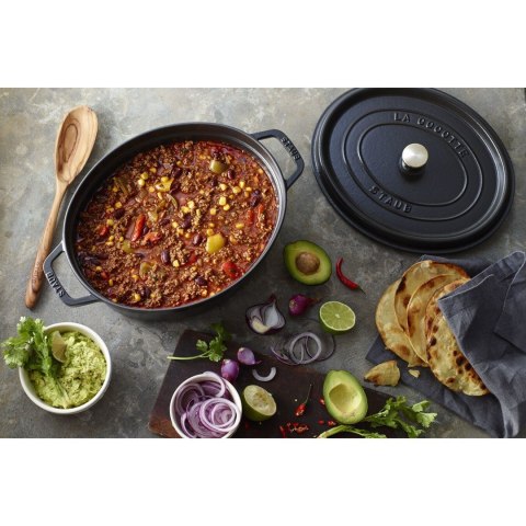 Garnek żeliwny owalny STAUB 40509-319-0 - czarny 5.5 ltr Garnek żeliwny owalny STAUB 40509-319-0 - czarny 5.5 ltr