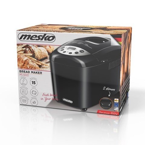 Mesko MS 6022 wypiekacz do chleba Czarny 850 W Mesko MS 6022 wypiekacz do chleba Czarny 850 W