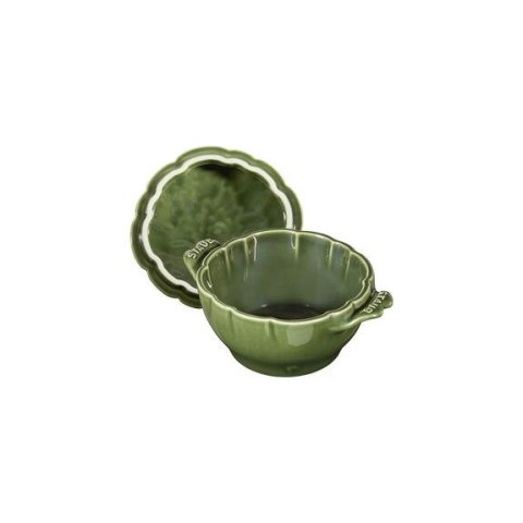 Mini Cocotte ceramiczny okrągły karczoch STAUB 40500-326-0 - zielony 470 ml Mini Cocotte ceramiczny okrągły karczoch STAUB 40500-326-0 - zielony 470 ml